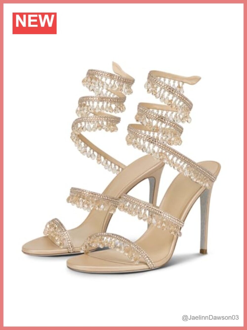 Rhinestone Wrap Around Strappy Stiletto High Heels Women's Wedding Prom Sandals